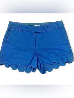 J. Crew Royal Blue Scallop Hem Bermuda Shorts